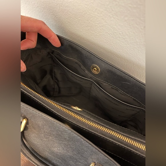 Michael Kors Black Saffiano Satchel - Picture 6 of 7